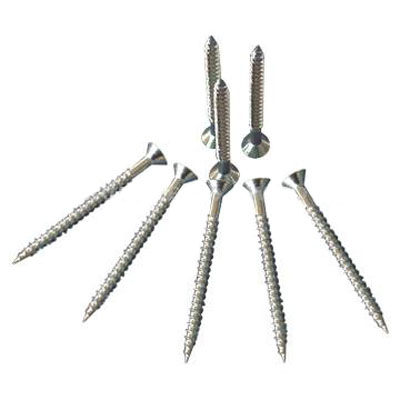 Bright Mild Steel Woodscrews